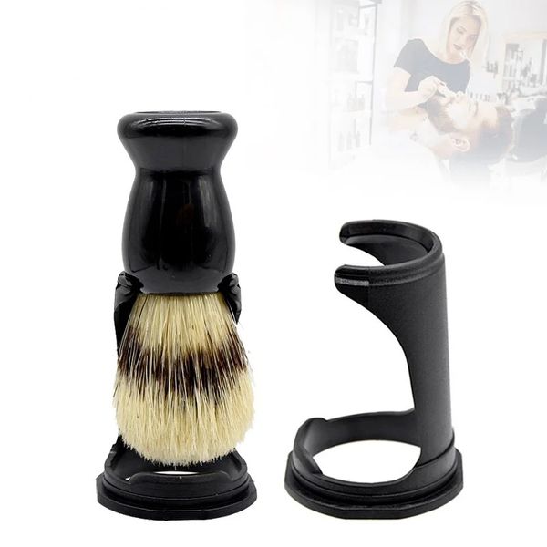 Conjunto de suporte de escova de barbear para homens, acrílico, suporte de escova de barbear, navalha de barbear, kit de barbeador limpo também