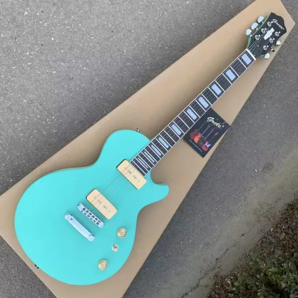 Chitarra new grote a colore azzurro chitarra elettrica p90 pickup migliori chitarra