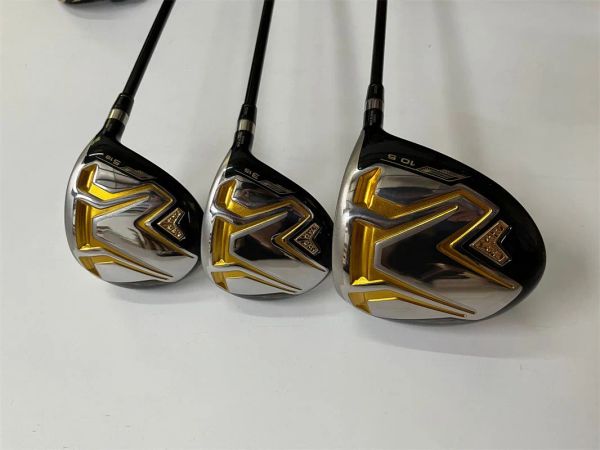 Schläger für die rechte Hand, 4-Sterne-HM-Golfschläger, S08-Holzset, S08-Golfhölzer, Driver + Fairwayhölzer, R/S/SR-Flex-Graphitschaft mit Schlägerkopfabdeckung