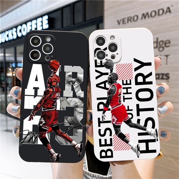 Basketball Man Handyhülle für iPhone 15 14 13 Pro 12 11 Pro Xs X XR Max 8 7 SE Starke Silikonhüllen Soft Back Cover