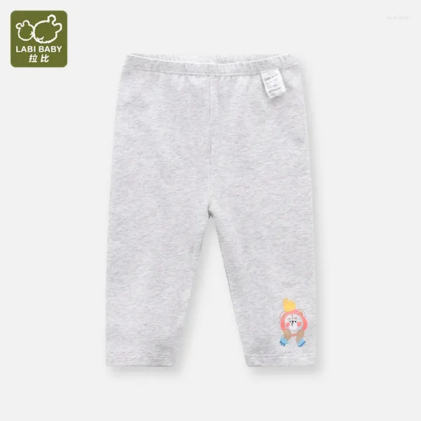Pantaloni Pantaloni estivi da 7 pollici per bambina, cartoni animati casual, leggings carini, abbigliamento versatile da 1 a 4 anni