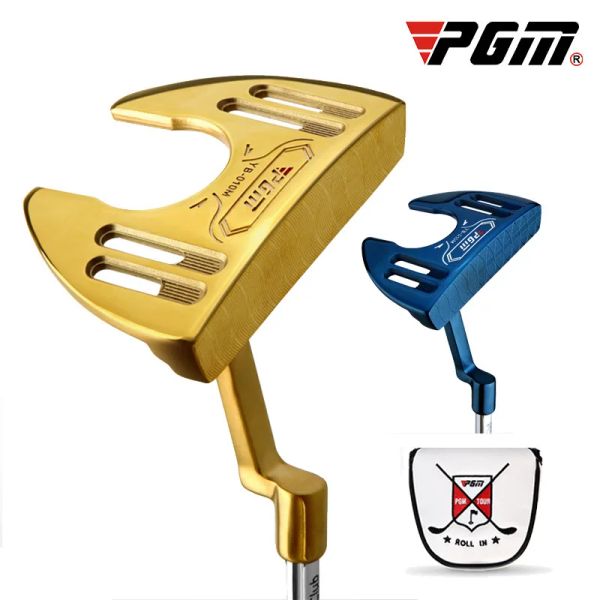 Clubes pgm taco de golfe autêntico motorista clube de golfe masculino azul/ouro putter com linha de visão grande aderência enviar putter batendo estabilidade