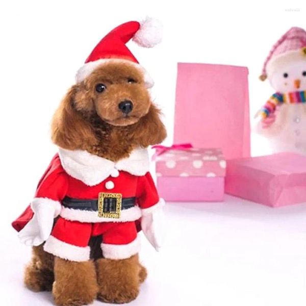 Hundebekleidung 1 Set Welpenkleidung Auffällige, superweiche, hochelastische Plüsch-Weihnachtshaustierkostüme für zu Hause
