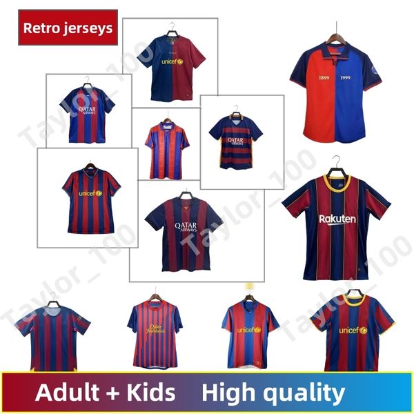 Barcelona Retro jerseys 96 97 07 08 09 10 11 XAVI RONALDINHO RONALDO RIVALDO GUARDIOLA STOICHKOV INIESTA Camisa de futebol para adultos