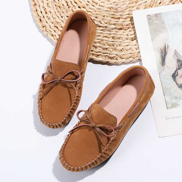 HBP Nicht-Brandneue Mode Heißer Verkauf Leichte Vintage Sport Freizeitschuhe Damen Mädchen Damen Mujer Wohnungen Loafer Günstige Flache Bootsschuhe