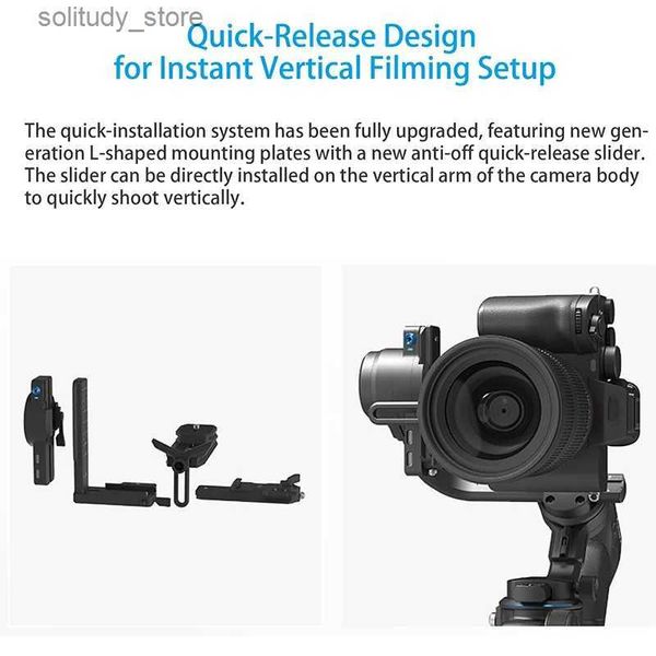 Stabilizzatori FeiyuTech SCORP Stabilizzatore giunto universale per fotocamera con tracker AI integrato touch screen con joystick aggiornato Q240320