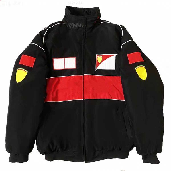 Jaquetas masculinas 2024 novo vermelho f1 fórmula um terno de corrida jaqueta ao ar livre moto equitação uniforme jaqueta masculina feminina