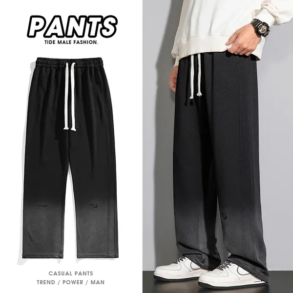 Pantaloni da uomo Moda casual Nero Baggy Y2K Streetwear Jogger Wide Recensione coreana da uomo Un sacco di pantaloni da donna