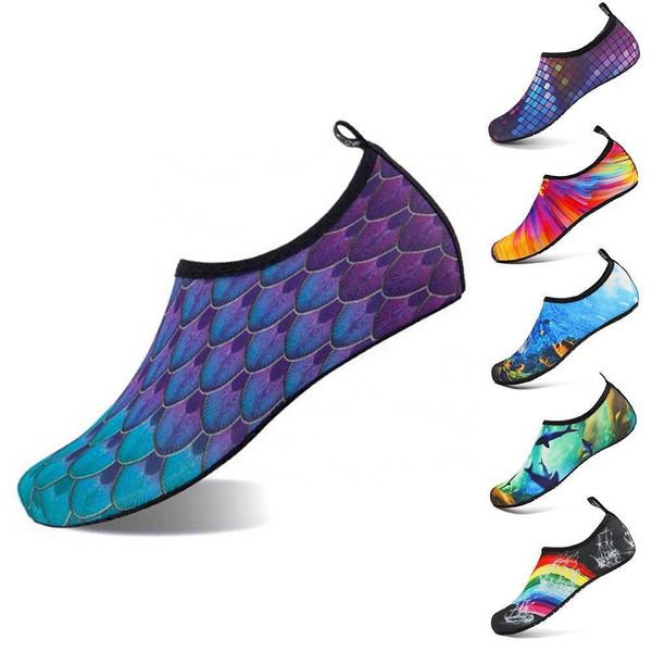 HBP Non-Brand Damen Herren Sommer Outdoor Aqua Socke Surf Schwimmschuhe Hersteller Anti-Rutsch-schnell trocknende Barfuß-Strand-Yoga-Wasserschuhe