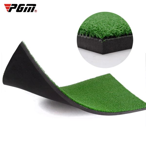 Aids PGM Golfmatte tragbar mit Gummi-T-Sitz, realistische Rasen-Putter-Matte, Outdoor-Sport, Golf-Training, Rasenmatte, Innenbereich, Büro