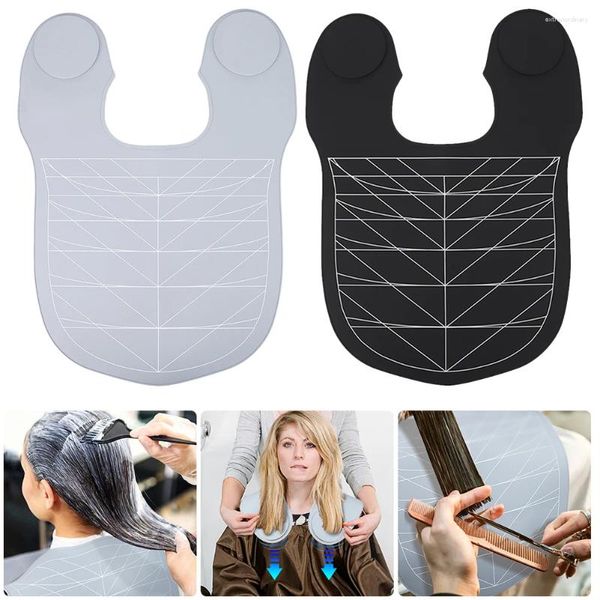 Set di accessori da bagno Collare guida per taglio capelli in silicone con linee guida Tappetino per parrucchiere per parrucchiere per la casa