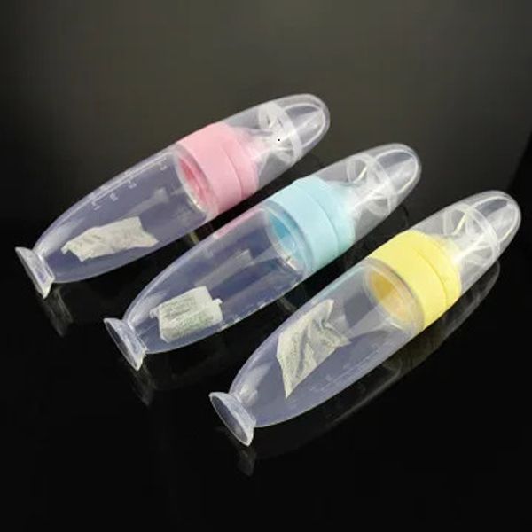 Babypotterflasche 90 ml Löffel mit Abdeckung für Kleinkindmilchmedizin Ergänzung Fütterungsflasche Squeeze Feeder 240319