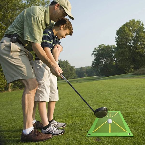 AIDS Golf Trainingsmatte für Schlagbahnbahnanalyse Analyse Swing Pfad Übung Marking Pads Track Swing Golf Training AIDS