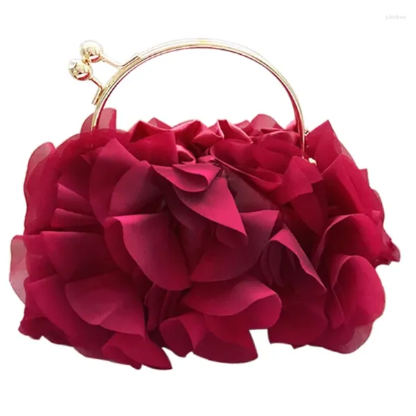 Totes moda flor design bolsa feminina 2024 crossbody saco de alta qualidade seda noite