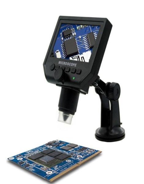 Microscópio digital, instrumento de experimento biológico, teste de produtos, manutenção eletrônica, tela hd 600 vezes, industrial microsco6595331