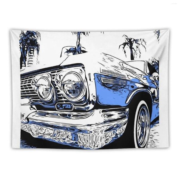 Arazzi Cartoon Low Rider Tapestry Room Design Decorazione da parete Oggetti Carta da parati per tappeti