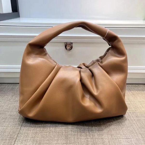 Totes 2024 bolsas femininas grande capacidade senhora sacos de ombro couro genuíno moda estilo ocidental saco textura feminina