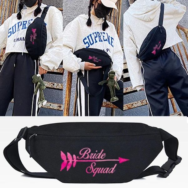 Taille Taschen Rosa Pfeil Tasche Sport Brust Mode Männer Frauen Band Banane Handtaschen Lässige Umhängetasche Schulter Reise Geldbörse