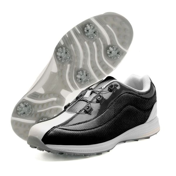 Scarpe da golf professionista scarpe da golf impermeabili non colpistiche con borchie fisse in pelle per leisure da golf scarpe da golf 3946 iarde