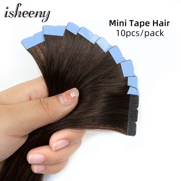 Extensões isheeny mini fita extensões de cabelo 12 