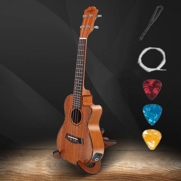 PEGS UKULELE 23 26 pollici Tenor Concert Acoustic Electric Travel Guitar 4 Strings Guitarra Wood Mahogany Uke Ukelele