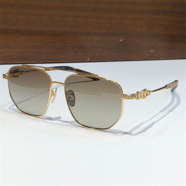 Neue Modedesign-Männersonnenbrille 8005 Pilot-Metallrahmen im Retro-Punk-Stil mit Lederboxbeschichtung, reflektierenden Anti-UV-Gläsern von höchster Qualität