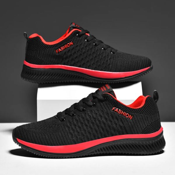 Sapatos Hot Sale Tamanho grande 47 48 Black Red Sapatos baratos de corrida homens mulheres respiráveis UltraLight Sport Sneakers Gym Shoes Frete grátis