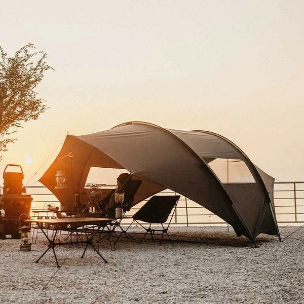 Tendas e abrigos SmiloDon Camping Large Dome Tent Lightweight Sun Shelter Outdoor Sunscreen