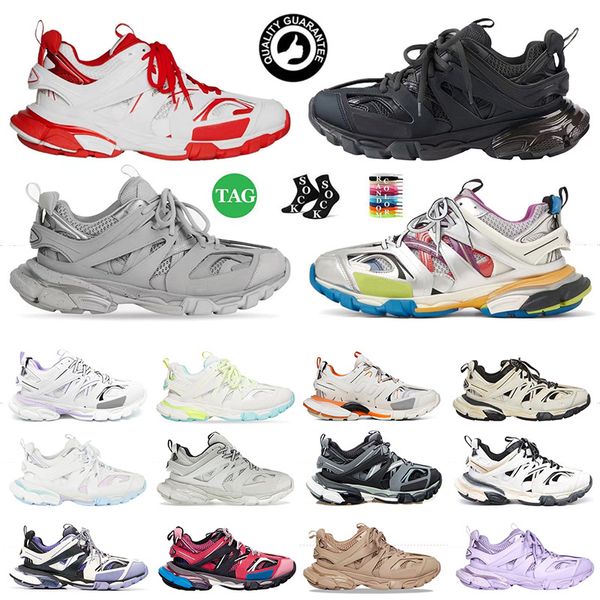 Moda Paris Track 3 3.0 Marca de Luxo Designer Sapatos Faixas Corredores Homens Mulheres Logotipo Impresso Gomma Vermelho Preto Branco Clássico Plataforma Bottoms OG Sneakers Dhagte