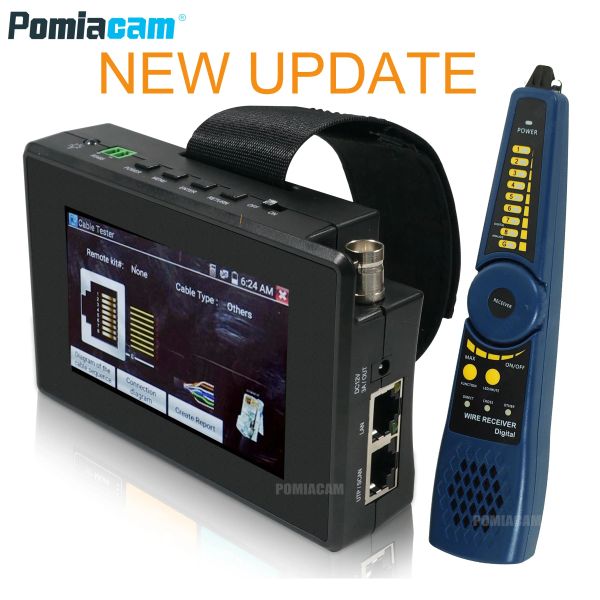 IPC1800SN 4 pollici UTC 8MP TVI 8MP AHD 1080P CVI CCTV Tester Monitor AHD CVI TVI con output POE DC12V