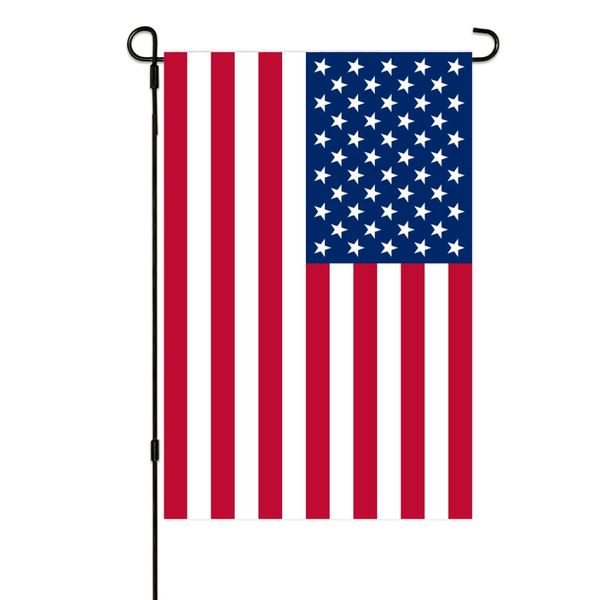 Bandiera americana USA Bandiere da giardino 30x45 cm Verticale bifacciale ic Piccolo giardino Banner per giardino Decorazione esterna3319983