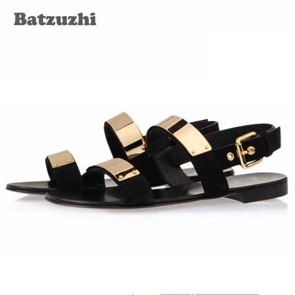 Sandalen 2020 Sommer Männerschuhe Designer echte Leder Männer Sandalien Zapatos Mujer Rom Rock Fashion Herren Sandalenschuhe US610!