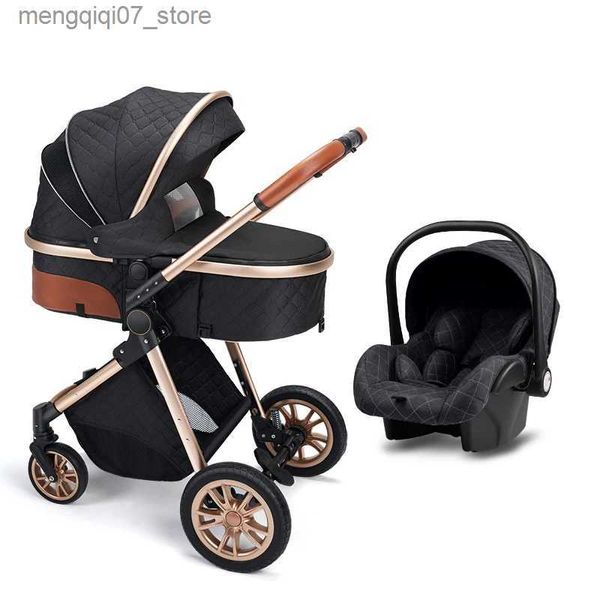 Kinderwagen # 2022 Neue Kinderwagen Hohe Landschaft Baby Warenkorb Kann Sitzen Können Liegen Stubenwagen Tragbare Kinderwagen Infant Carrier Kostenloser Versand L240319