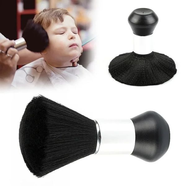 Nuove spazzole professionali per spolverino per collo e viso Barbiere Capelli puliti Morbida spazzola per capelli nera Taglio da parrucchiere Strumenti per lo styling