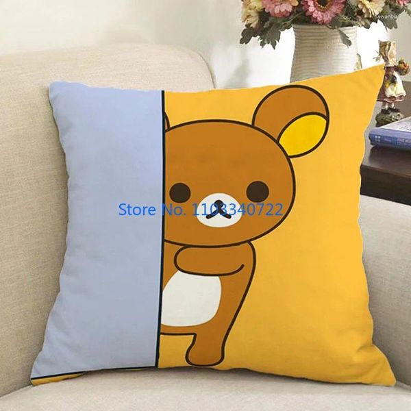 Kissen Kissenbezug Rilakkumas Bezug Plüschbezug Sofa Auto Home Decor 45x45cm Kindergeburtstagsgeschenk