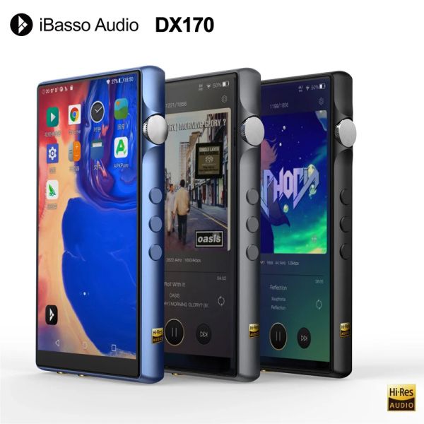 Player original ibasso dx170 wifi bluetooth music player, mqa hifi mp3 walkman, saída de 3.5mm + 4.4mm, dac cs4313 * 2, soc rk3566, dsd256 pcm