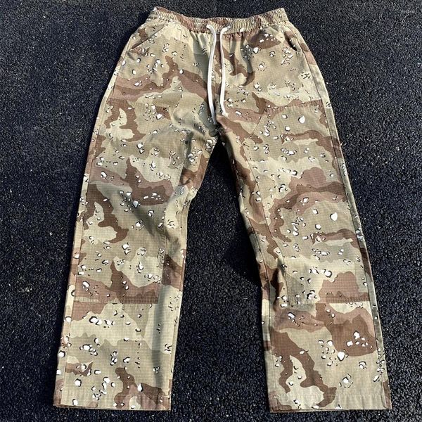 Herrenhosen Cooocoll Fashion Desert Camouflage Functional Style Lumber Casual Oversize Vintage Straight Barrel Hose für Männer