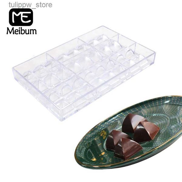 Формы для выпечки Meibum 32-полосная форма для шоколада из поликарбоната 8 г Квадратный конус Инструменты для выпечки конфет Прозрачная пластиковая форма для десерта из ПК Прочный L240319