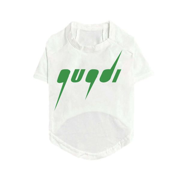 Designer 4 cores de manga curta verão cão respirável verde impresso schnauzer S-3XL pet bonito gato roupas camiseta