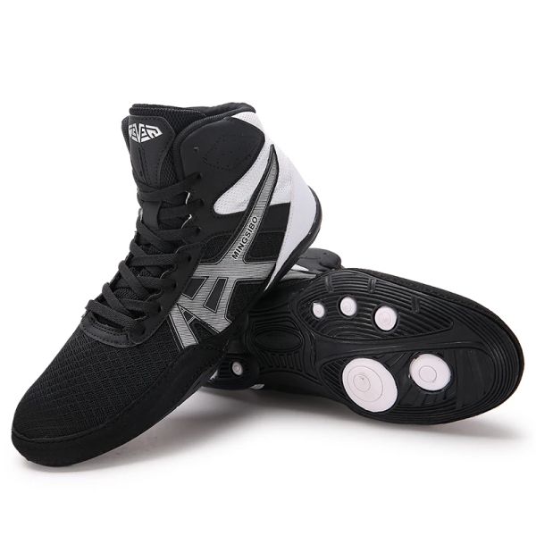 Botas 2023 Hot Sale Men Wrestling Shoes Top Shoes de ginástica de qualidade Unisex Sapatos de boxe respiráveis para homens