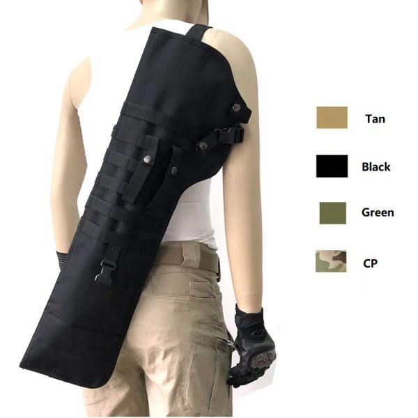Çantalar taktik av tüfeği tüfeği kın çanta molle omuz kasa kılıf avı avcılığı uzun silah kılıfları tutucu taşıma çanta sırt çantası dişlileri