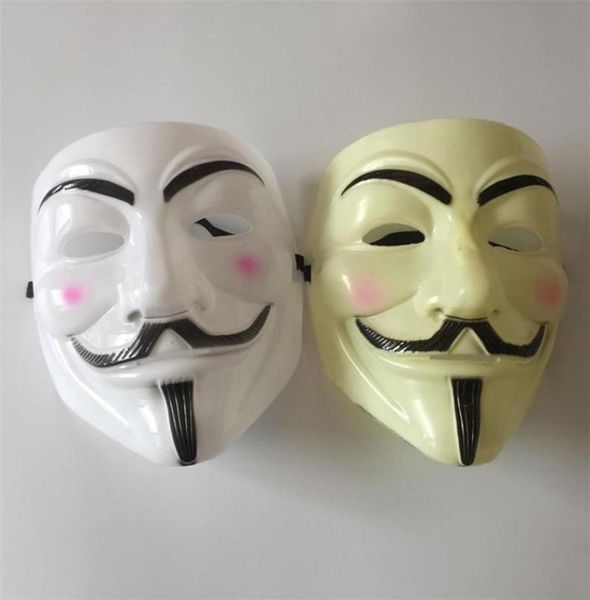 Intero 500 pz Maschera di Halloween V per Maschera di Vendetta Anonimo Guy Fawkes Fancy Dress Costume adulto Accessorio Party Cosplay Masks6141872