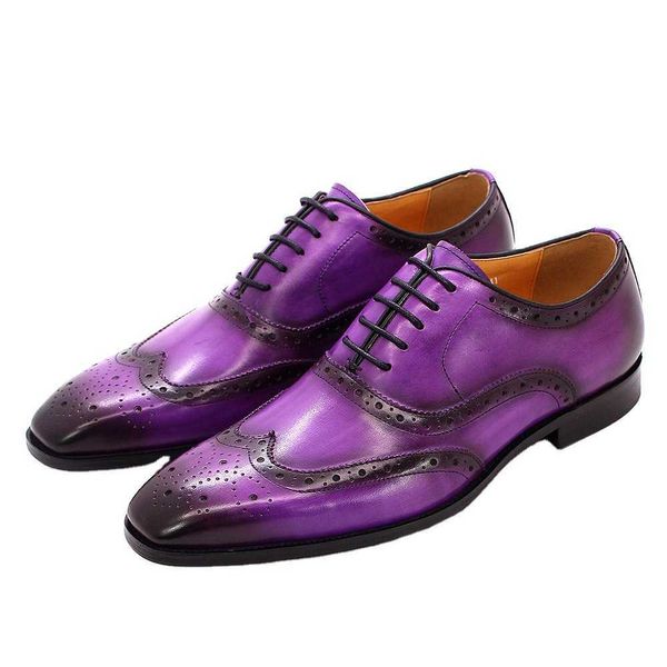 Scarpe eleganti HBP non di marca che producono belle scarpe oxford in pelle italiane di nuovo stile