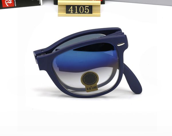 AAAAA Дизайнерские солнцезащитные очки для женщин, роскошные солнцезащитные очки, винтажные мужские солнцезащитные очки с плоским верхом, мужские брендовые черные квадратные очки UV400, солнцезащитные очки с градиентом, крутой цельный 4105