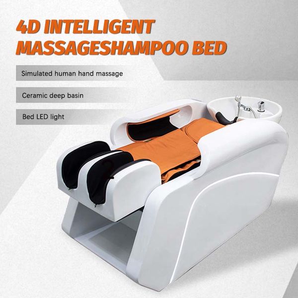 Profesyonel saç yıkama masaj salonu güzellik sandalye şampuan kase spa ısıtmalı kafa su terapisi şampuan yatak salonu hava yastığı