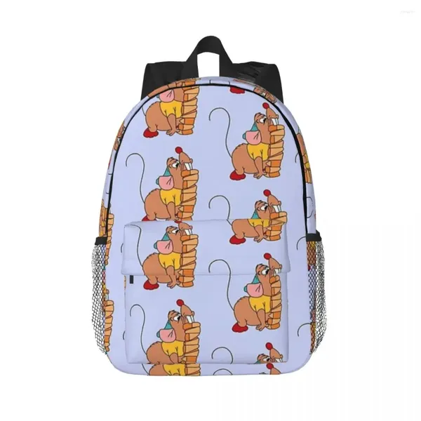 Mochila gus carregando queijo mochilas adolescente bookbag casual crianças sacos de escola viagem bolsa ombro grande capacidade