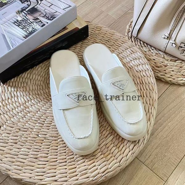 Loafers terlik tasarımcısı kadın ayakkabılar monolit fırçalanmış süet deri loafer erkekler kadın platform spor ayakkabılar çikolata parlak deri ecru sabot geçici spor ayakkabı 04