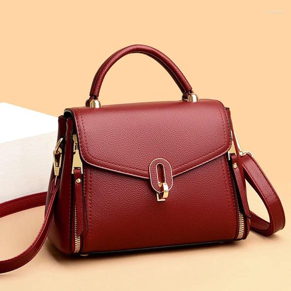 Totes designer de luxo multi camadas bolsa feminina 2024 na moda alta qualidade couro macio saco do mensageiro ombro crossbody