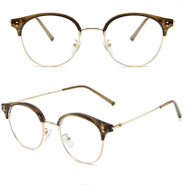 Sonnenbrille Halbrahmen Anti Blaulicht Brillen Blendung Überanstrengung der Augen mit Filter Universal für Männer und