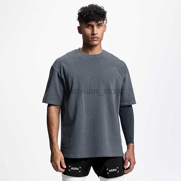 Herren-T-Shirts, Herren-Sommer-Baumwolle, Fitnessstudio, Bettwäsche, T-Shirt, Fitness, Marken-Sportbekleidung, Kurzarm-Sweatshirt, tägliches, lockeres T-Shirt, Sweatshirt 240327